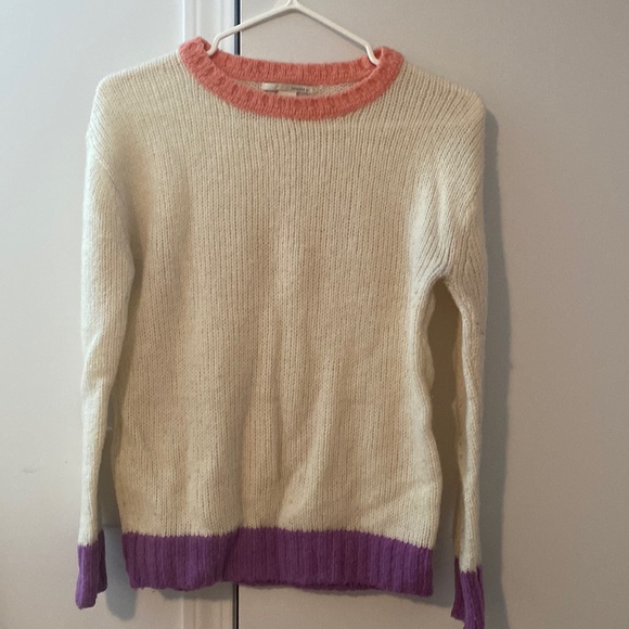 White sweater forever 21 colour gum trim - Picture 1 of 1